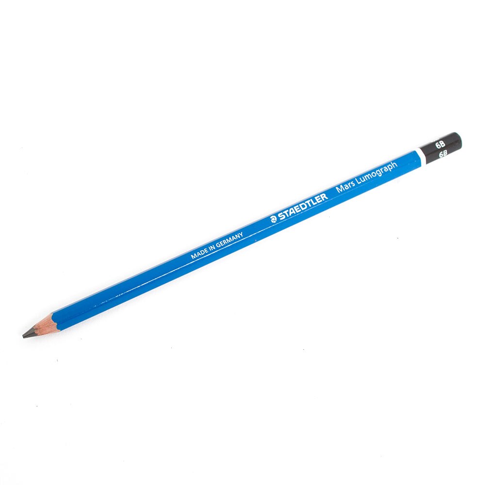 Staedtler, Blue, Pencils, Art & School, Lumograph, Graphite, 41871, 6B